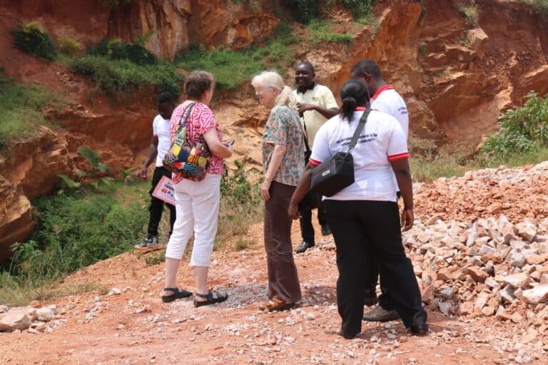 TATCO team visiting a stone quarry site