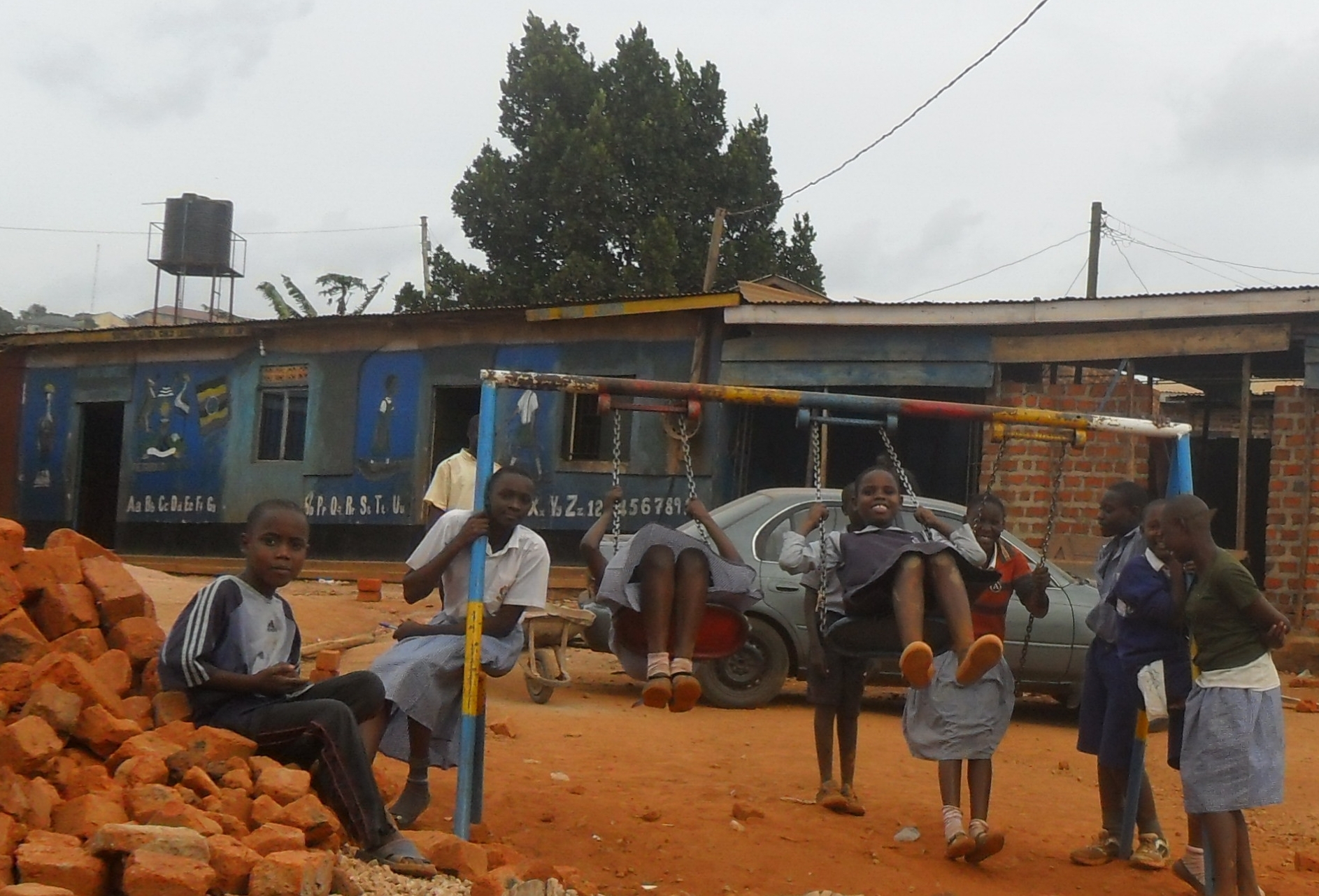 Creamland Primary School Kireka before construction of permanent classrooms